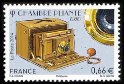 timbre N° 4920, Les appareils photographiques,  La chambre pliante