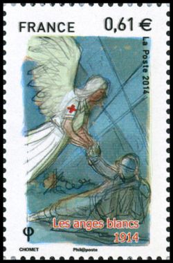 timbre N° 4911, La Croix Rouge française a 150 ans, Les anges blancs