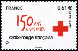 timbre N° 4912, La Croix Rouge française a 150 ans