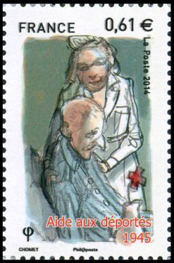 timbre N° 4913, La Croix Rouge française a 150 ans