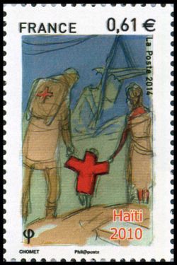 timbre N° 4914, La Croix Rouge française a 150 ans
