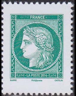 timbre N° 4908, La lettre verte a trois ans