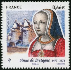 timbre N° 4834, Anne de Bretagne (1477-1514)