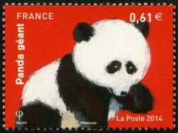timbre N° 4843, Les ours (Panda)