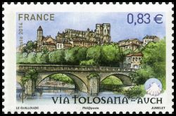  Les chemins de Saint Jacques de Compostelle <br>Via Tolosana - Auch