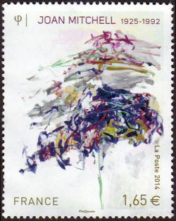 timbre N° 4849, Tableau de Joan Mitchell (1925-1992)