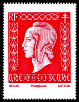 timbre N° 4989, Marianne de la Libération