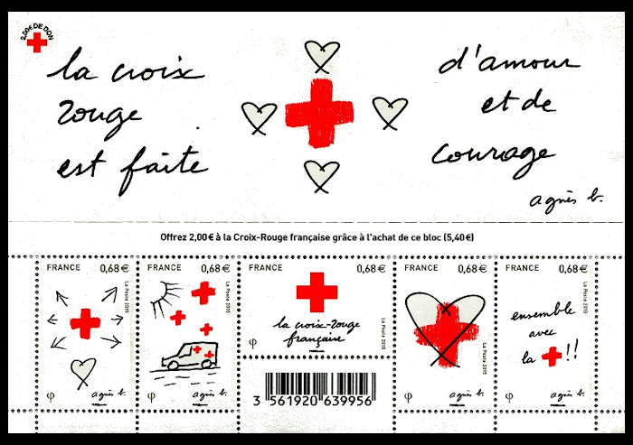 timbre N° F5001, La Croix Rouge française