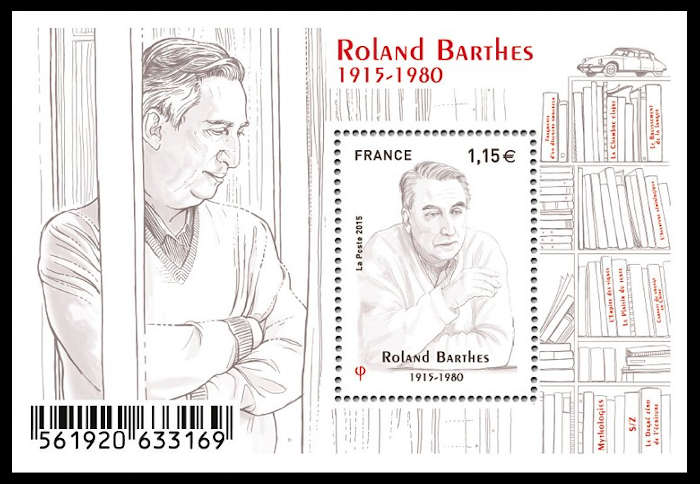 timbre N° F5006, Roland Barthes (1915-1980)