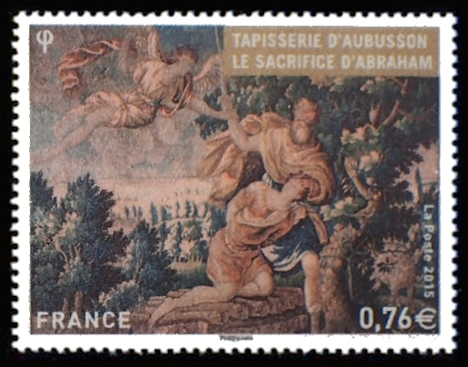  Tapisserie d'Aubusson <br>Le sacrifice d'Abraham