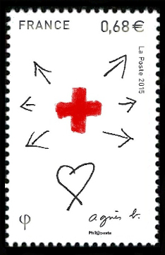 timbre N° 5001, La Croix Rouge française