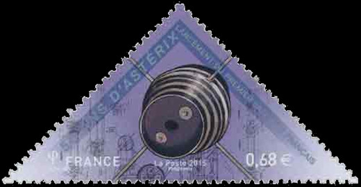 timbre N° 5013, Cinquantenaire du lancement du 1er satellite français
