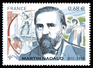 timbre N° 4968, Martin Nadaud (1815-1898)