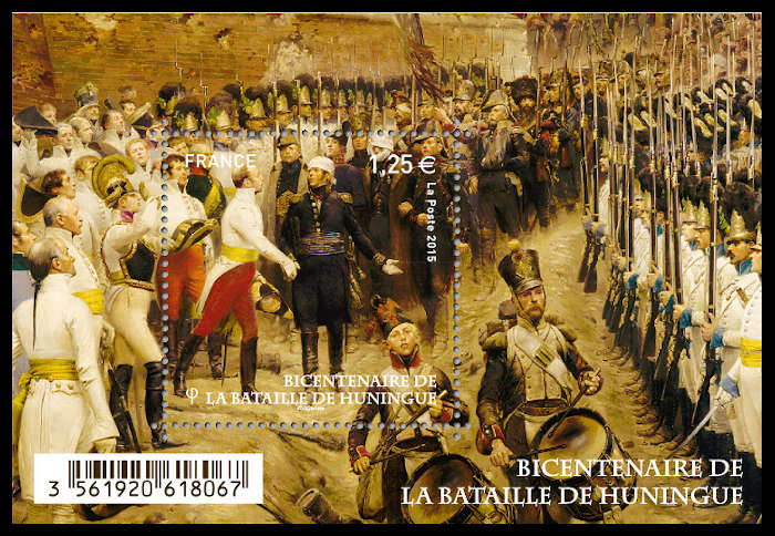 timbre N° F4972, Bicentenaire de la Bataille de Huningue