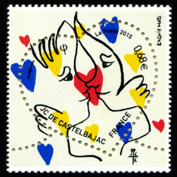 timbre N° 4924, Coeur 2015 Jean-Charles de Castelbajac