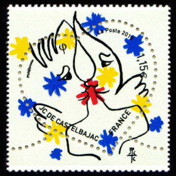 timbre N° 4925, Coeur 2015
