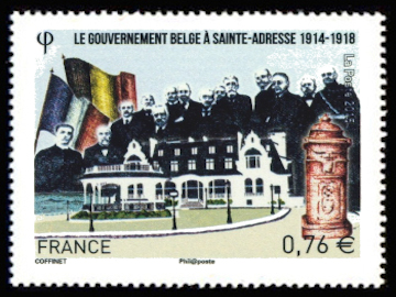 timbre N° 4933, Le gouvernement belge à Sainte-Adresse (1914-1918)