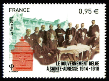 timbre N° 4934, Le gouvernement belge à Sainte-Adresse (1914-1918)