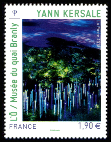 timbre N° 4935, «L'ô» musée du quai Branly (Yann Kersalé)