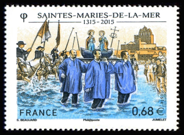 timbre N° 4937, Saintes-Marie-de-la-mer (1315-2015)