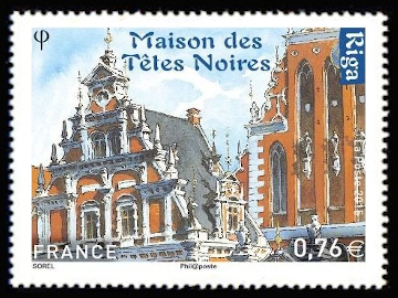 timbre N° 4940, Capitales européennes Riga
