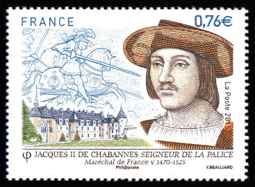 timbre N° 4955, Jacques II de Chabannes seigneur de la Palice
