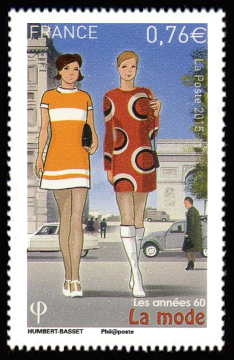 timbre N° 4965, Les années 60 (la mode)