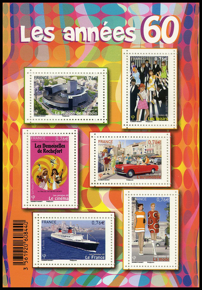 timbre N° F4960, Les années 60