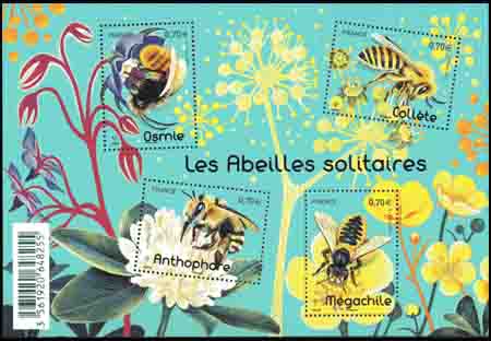 timbre N° F5052, Les abeilles solitaires