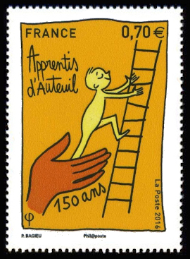 timbre N° 5037, 150 ans d'apprentis d'Auteuil