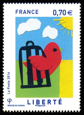 timbre N° 5021, Liberté