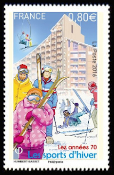 timbre N° 5058, Les années 70 (les sports d'hiver)