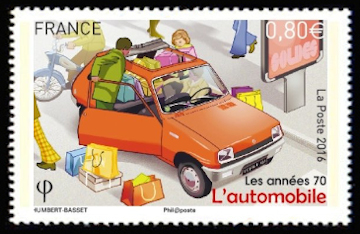 timbre N° 5056, Les années 70 (l'automobile)