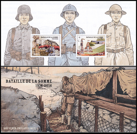 timbre N° 128, Bataille de la Somme (1916)