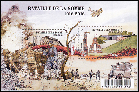 timbre N° F5075, Bataille de la Somme (1916)