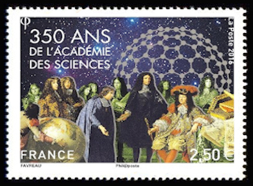 timbre N° 5074, 350 ans de l'Académie des Sciences