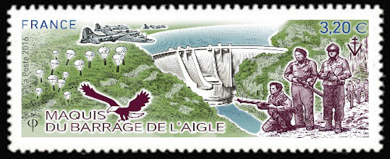 timbre N° 5078, Maquis du barrage de l'Aigle