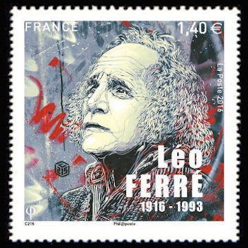 timbre N° 5080, Léo Ferré (1916-1993)