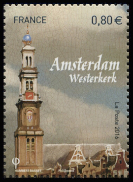 timbre N° 5092, Capitales Européennes (Amsterdam) La Westerkerk