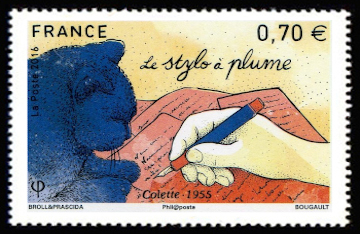 timbre N° 5102, L'histoire des plumes d'écriture
