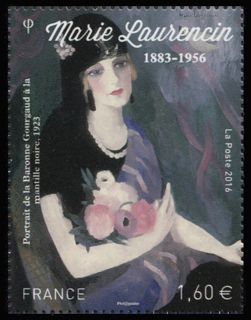 timbre N° 5111, Marie Laurencin, portrait de la baronne Gourgaud