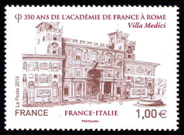 timbre N° 5115, 350 ans de l'Académie de France à Rome à la Villa Médici