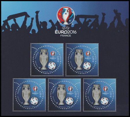 timbre N° F5050A, Euro 2016