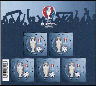 timbre Bloc feuillet N° 137, Euro 2016