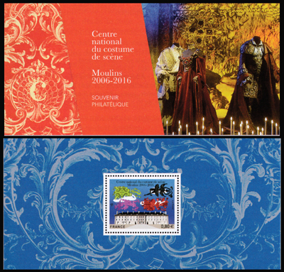 timbre N° 124, Centre national des costumes de scène (Moulins 2006-2016)