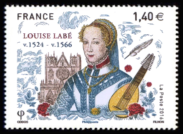 timbre N° 5062, Louise Labé (v 1524 - v 1566)