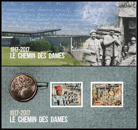timbre N° 132, Centenaire de la bataille du Chemin des Dames