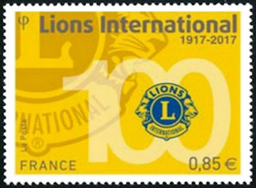 timbre N° 5152, LIONS International 1917-2017