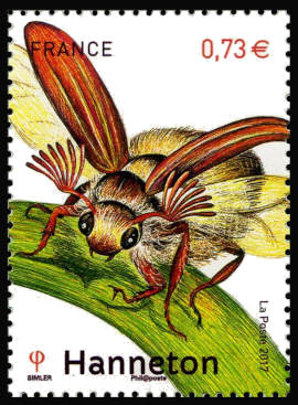 timbre N° 5149, Les insectes
