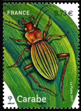 timbre N° 5150, Les insectes